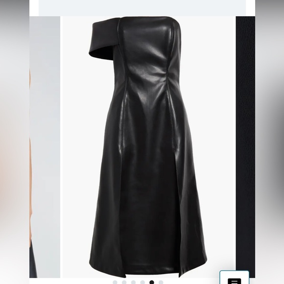 ISRAELLA KOBLA Simphi One-Shoulder Faux Leather Dress - Picture 3 of 7